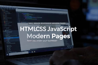 develop responsive website in HTML CSS js wordpress using vs code or notepad