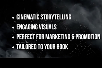 create a cinematic ai book trailer video for your fantasy or thriller novel