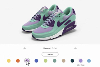 3d product model, 3d shoe design, glb file for configurator