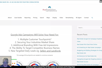 setup a google real estate ads campaign for leads