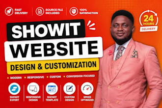 design your restaurant website, customize showit, be your showit designer