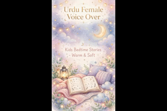 do soft and warm urdu voice over for kids moral stories
