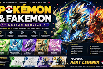 pokemon, pokemon arts, pokemon illustration, fakemon logo, fakemon sprite,