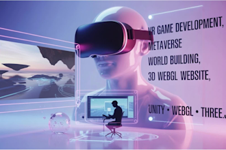 develop a unity VR game for meta quest oculus VR training and simulation