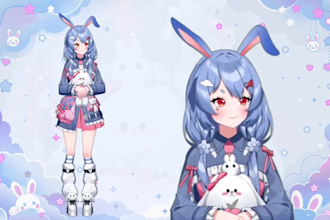 do 2d 3d live2d vtuber model avatar character rigging vtubing pngtuber anime art
