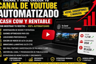 configuraré y escalaré tu negocio de youtube automatizado