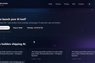 build a fast, modern saas landing page