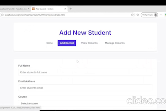 build a PHP mysql crud web application for your business