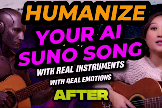 make your ai song sound real with live instruments