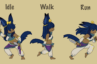 2d game sprite sheet walk cycle retro fighting game sprite pixel art animation