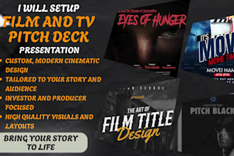 setup film pitch deck presentation tv series podcasts screenplay animation