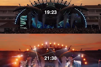 create concert visuals led wall, resolume vj loops for edm festival techno party