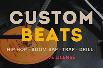 make a custom trap, hip hop, or boom bap professional beat