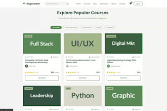 create a responsive HTML website design for your business