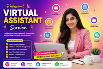 your tech savvy virtual assistant for a 1 hour sprint