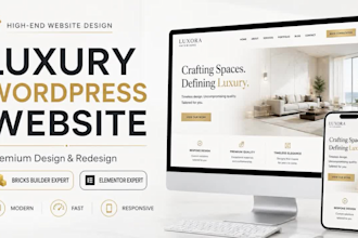luxury wordpress website and premium wordpress redesign