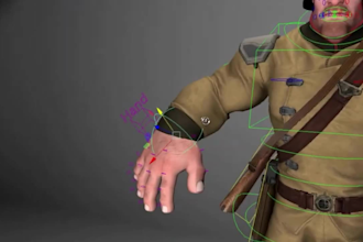 add rig to 3dgame character,facial rig,jiggle bone physics,ik fk switch,maya rig