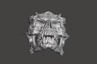 design custom 3d printable mask, cosplay helmet  wearable mask stl, step file
