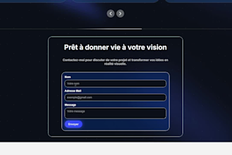 je vais créer une landing page moderne et professionnelle
