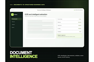 build an ocr document extraction or computer vision pipeline