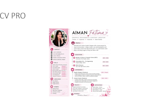 design professional CV resume for job success