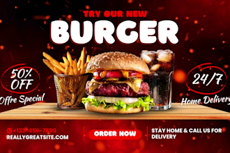 restaurant food menu, digital and TV screen menu design