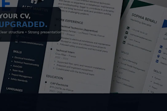 design a professional CV or resume