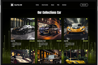 design a wix car rental website, wordpress booking website, car dealership site