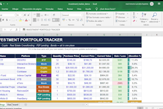 create a custom investment portfolio tracker in excel