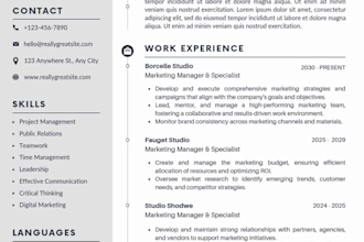 create an ats friendly resume CV