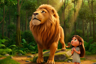 create ai video art, ai animation, ai story, pixar style ai video animation, 3d