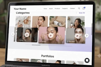 design a high converting ugc portfolio website on canva, media kit