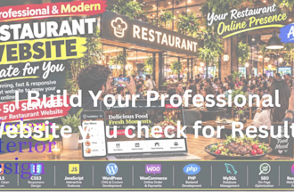 design a responsive restaurant website with online ordering
