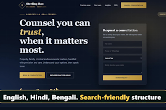 build a premium law firm or companies website with SEO and ai search visibility