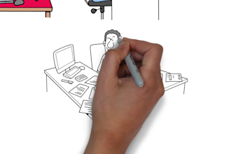 design custom whiteboard animation with script and voice