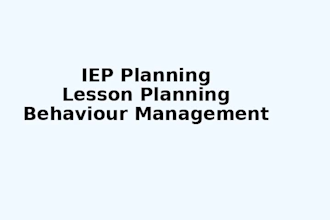 design customized iep plan for special education students