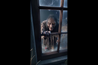 create a custom halloween video invitation, greeting or intro