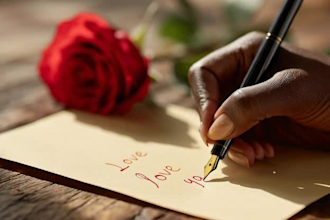 write   1 romantic love letter 2 bio 3 short story 4 business proposal