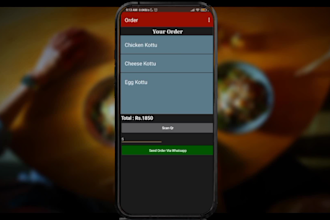 create restaurant qr menu android app with whatsapp order