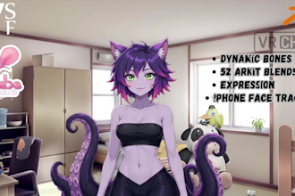 vrm vtuber model, warudo, vseeface, vtube studio, arkit, iphone face tracking