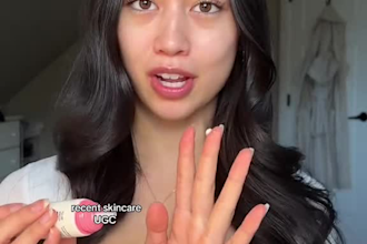 create ugc videos for beauty, skincare products video for your brands