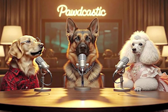 engaging ai talking dog avatar, ai podcast, ai spokesperson, lip sync cat video