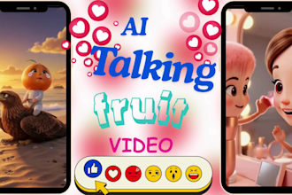 create viral ai talking fruit talking food ai talking  object viral food island