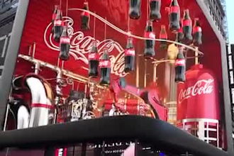 do 3d billboard ,billboard, anamorphic animation, 3d cgi ads