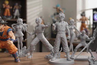 sculpt custom 3d anime figurines, action figure, statue, toys, stl for printing