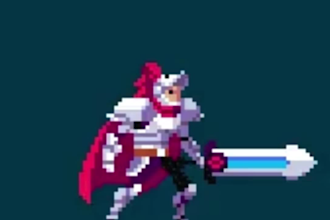 do pixel art character animation, spritesheet, rpg maker, 8bit, game assets