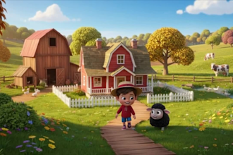 create pixar style ai animated kids videos and cocomelon nursery rhymes