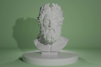 sculpt 3d character, action figure, 3d statue ready for 3d printing