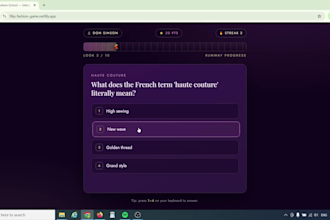 create an interactive HTML educational game or quiz