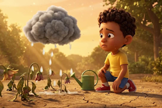 make a pixar style 3d animated kids story video